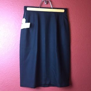 VTG 1990 Loehmann’s Black Wool Skirt